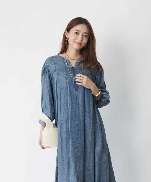 セール】《デイリーに使える》バイオシルクフロントジップワンピース