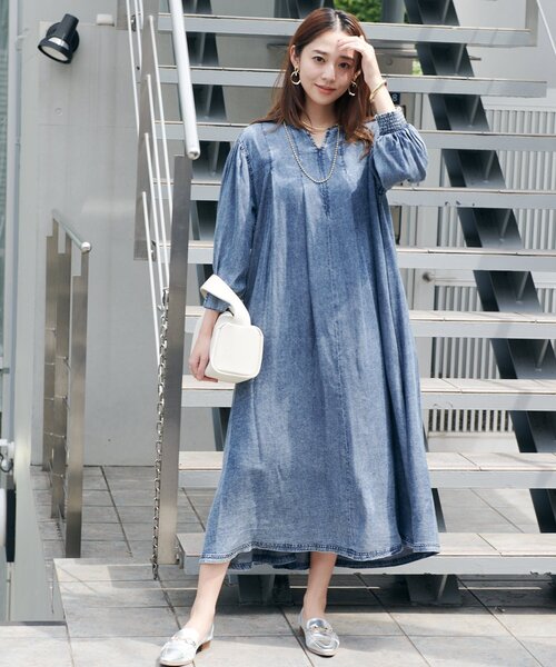 セール】《デイリーに使える》バイオシルクフロントジップワンピース