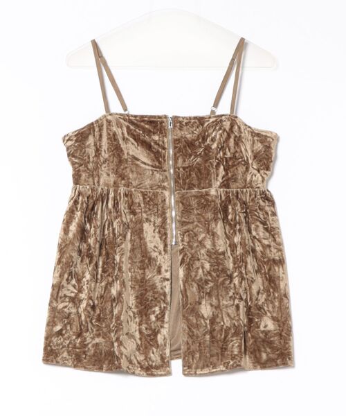 セール】ペプラムベロアビスチェ（キャミソール）｜each（イーチ）の