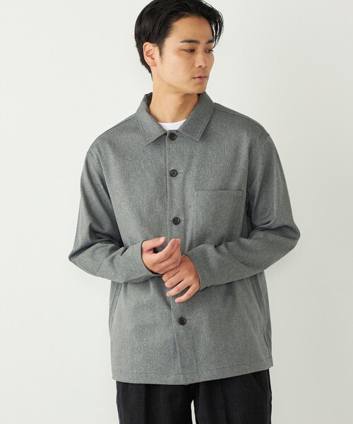 SHIPS Colors:〈洗濯機可能〉WOOLIC ボックス シャツ◇（シャツ