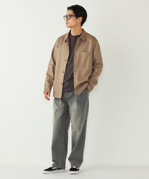 SHIPS Colors(シップス カラーズ)の「SHIPS Colors:〈洗濯機可能〉WOOLIC ボックス シャツ◇(シャツ/ブラウス・メンズ・グレー/ベージュ/ネイビー・MEDIUM/LARGE/X-LARGE)」の13枚目の写真