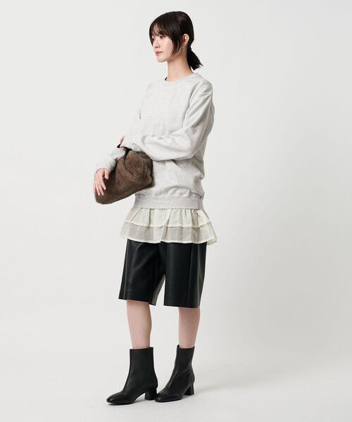 dahl'ia＞リメイクフリル スウェットプルオーバー（スウェット）｜dahl