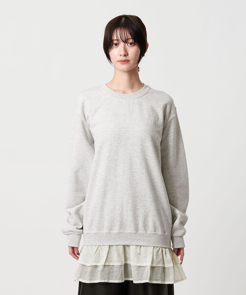 dahl'ia＞リメイクフリル スウェットプルオーバー（スウェット）｜dahl