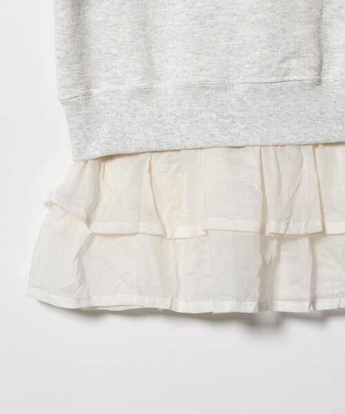 dahl'ia（ダリア）の「＜dahl'ia＞リメイクフリル スウェットプルオーバー（スウェット・レディース・グレー系/ブラック・FREE）」の12枚目の写真