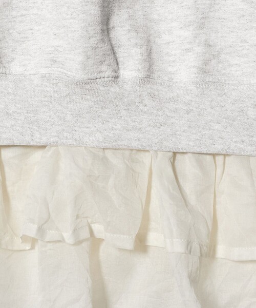 dahl'ia（ダリア）の「＜dahl'ia＞リメイクフリル スウェットプルオーバー（スウェット・レディース・グレー系/ブラック・FREE）」の14枚目の写真