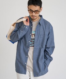 coen | USA COTTONソフトフランネルシャツ(無地)(シャツ/ブラウス)