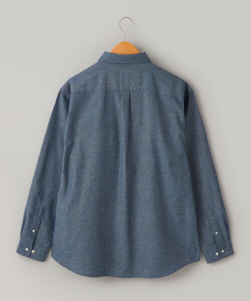 coen(コーエン)の「USA COTTONソフトフランネルシャツ(無地)(シャツ/ブラウス・メンズ・ネイビー/オフホワイト・S/M/L/XL)」の11枚目の写真