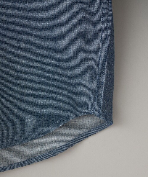coen(コーエン)の「USA COTTONソフトフランネルシャツ(無地)(シャツ/ブラウス・メンズ・ネイビー/オフホワイト・S/M/L/XL)」の9枚目の写真