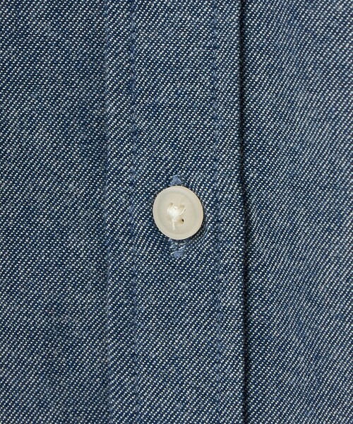 coen(コーエン)の「USA COTTONソフトフランネルシャツ(無地)(シャツ/ブラウス・メンズ・ネイビー/オフホワイト・S/M/L/XL)」の6枚目の写真