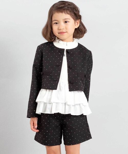 BeBe（ベベ）の「ペプラムフリル切替テレコプルオーバー（Tシャツ/カットソー・キッズ・オフホワイト・120cm/140cm/130cm/150cm/110cm）」の6枚目の写真