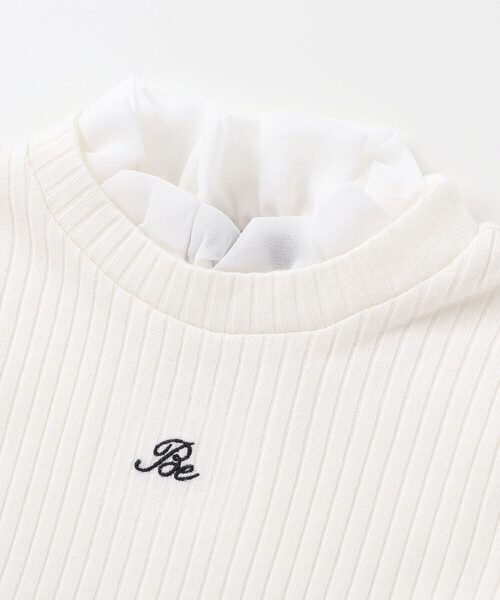 BeBe（ベベ）の「ペプラムフリル切替テレコプルオーバー（Tシャツ/カットソー・キッズ・オフホワイト・120cm/140cm/130cm/150cm/110cm）」の10枚目の写真