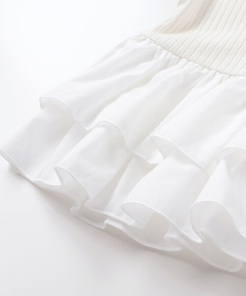 BeBe（ベベ）の「ペプラムフリル切替テレコプルオーバー（Tシャツ/カットソー・キッズ・オフホワイト・120cm/140cm/130cm/150cm/110cm）」の15枚目の写真