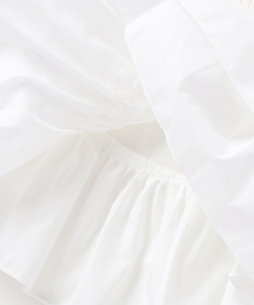 BeBe（ベベ）の「ペプラムフリル切替テレコプルオーバー（Tシャツ/カットソー・キッズ・オフホワイト・120cm/140cm/130cm/150cm/110cm）」の13枚目の写真