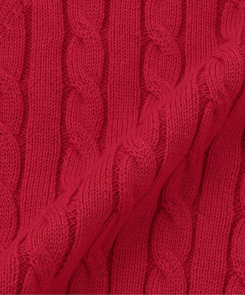 セール】ハートボタン ケーブルニットカーディガン（カーディガン