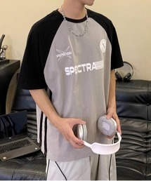 NOWLE（ノウル）の「【NOWLE】バイカラー ストリート フットボール ラグラン Tシャツ（Tシャツ/カットソー・メンズ）」