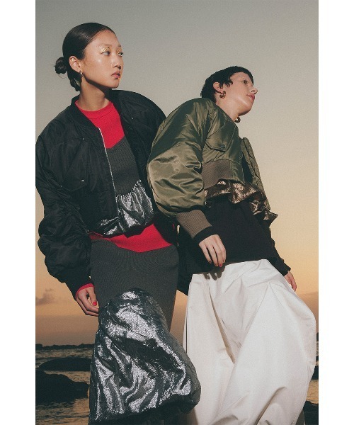 OMMO LLIC BALLOON KT スカート　サイズ36 セール】METALLIC BALLOON KT SK（スカート）｜OMMO（オーエムエムオー