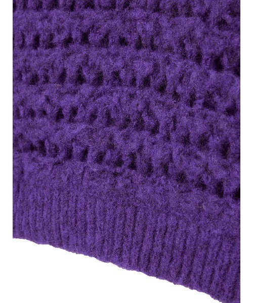 ELCHELE(エルチェレ)の「BABY KNIT HOODIE(カーディガン/ボレロ・レディース・オフホワイト/ミント/パープル・FREE)」の12枚目の写真
