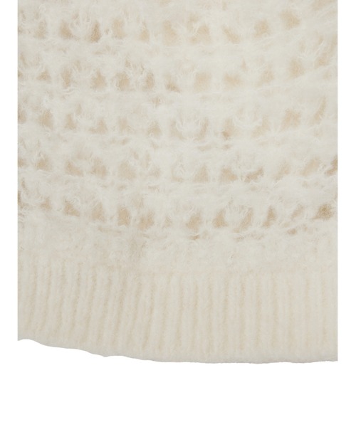 ELCHELE(エルチェレ)の「BABY KNIT HOODIE(カーディガン/ボレロ・レディース・オフホワイト/ミント/パープル・FREE)」の15枚目の写真