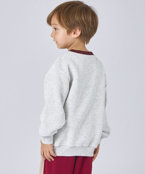 セール】【ぬくふわ】裏起毛 うまモチーフ刺繍スウェット（スウェット