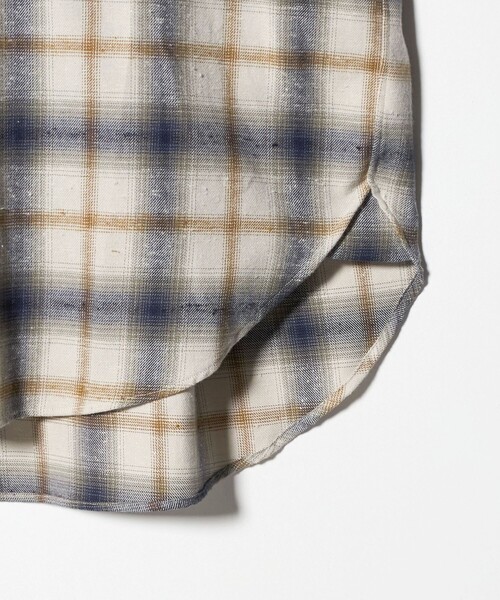 5525Gallery（ゴーゴーニーゴーギャラリー）の「【別注】 ＜5525gallery＞チェック ネル シャツ 1（シャツ/ブラウス・メンズ・ダークブラウン/ベージュ/ブラック・M/L）」の7枚目の写真