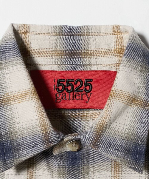 5525Gallery（ゴーゴーニーゴーギャラリー）の「【別注】 ＜5525gallery＞チェック ネル シャツ 1（シャツ/ブラウス・メンズ・ダークブラウン/ベージュ/ブラック・M/L）」の18枚目の写真
