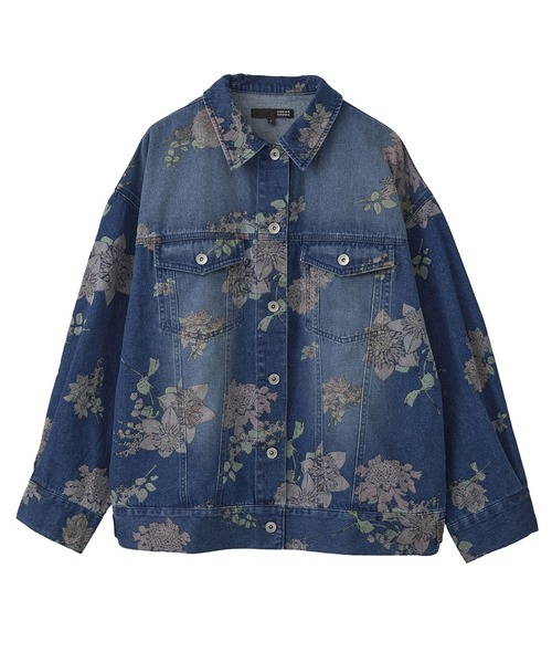 セール】・SUGAR SPOON フラワーptオーバーGジャン（デニムジャケット