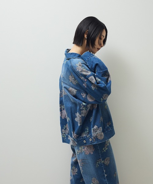 セール】・SUGAR SPOON フラワーptオーバーGジャン（デニムジャケット