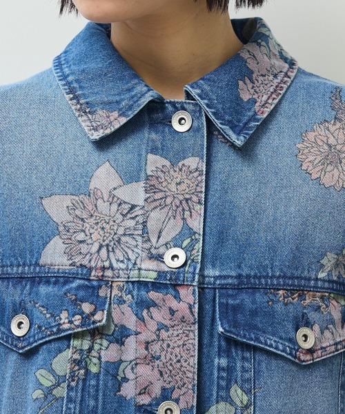 セール】・SUGAR SPOON フラワーptオーバーGジャン（デニムジャケット