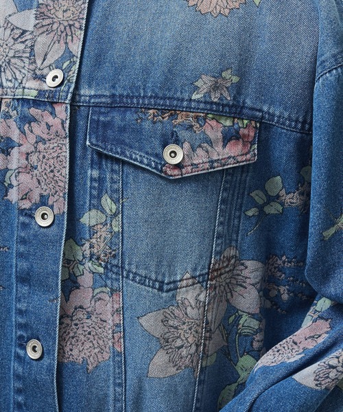 セール】・SUGAR SPOON フラワーptオーバーGジャン（デニムジャケット