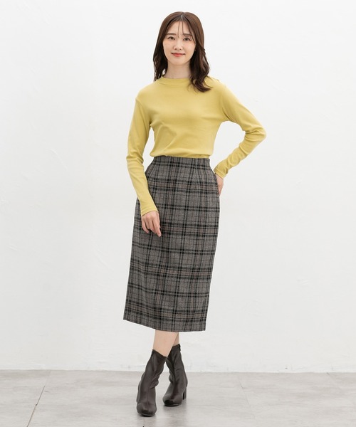 Honeys(ハニーズ)の「【ハニぽか・吸湿発熱】あったか綿ハイネックT(Tシャツ/カットソー・レディース・ブラック/アイボリー/グリーン/ラベンダー/イエロー・LL/L/S/M)」の14枚目の写真