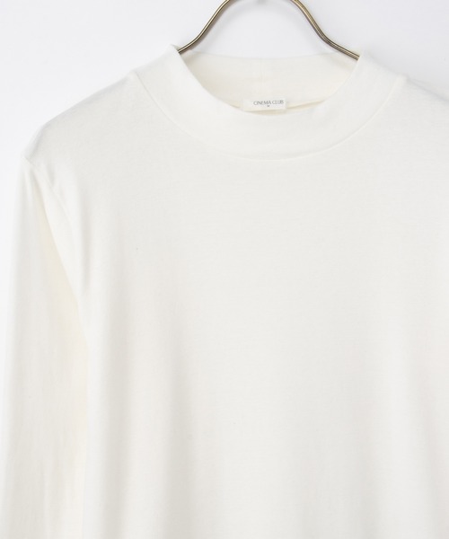 Honeys(ハニーズ)の「【ハニぽか・吸湿発熱】あったか綿ハイネックT(Tシャツ/カットソー・レディース・ブラック/アイボリー/グリーン/ラベンダー/イエロー・LL/L/S/M)」の19枚目の写真