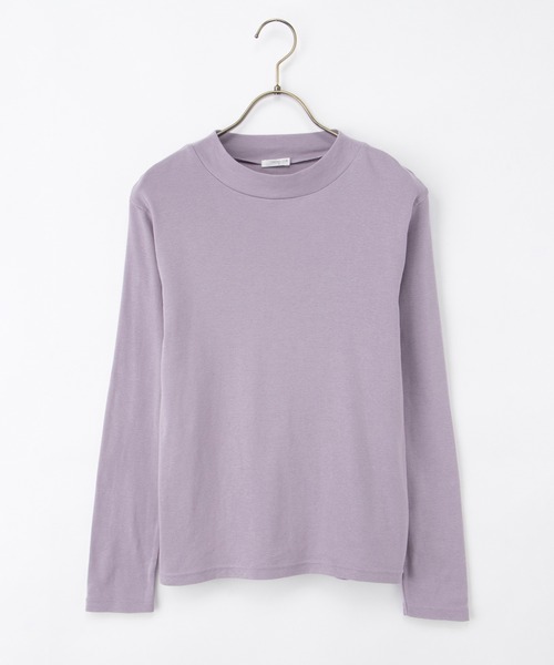 Honeys(ハニーズ)の「【ハニぽか・吸湿発熱】あったか綿ハイネックT(Tシャツ/カットソー・レディース・ブラック/アイボリー/グリーン/ラベンダー/イエロー・LL/L/S/M)」の22枚目の写真
