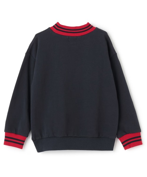 KP BOY（ケーピーボーイ）の「ラインリブ トレーナー（スウェット・キッズ・チャコールグレー/ネイビー・120cm/130cm/140cm/150cm/160cm）」の3枚目の写真