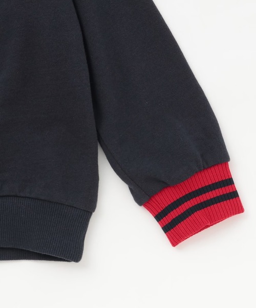 KP BOY（ケーピーボーイ）の「ラインリブ トレーナー（スウェット・キッズ・チャコールグレー/ネイビー・120cm/130cm/140cm/150cm/160cm）」の7枚目の写真