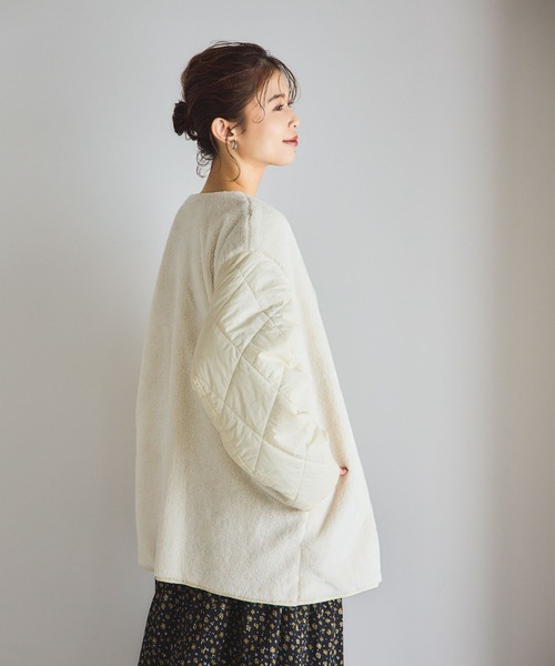 studio CLIP（スタディオクリップ）の「リバーシブルキルトブルゾン（ブルゾン・レディース・スモーク/モカ/オフホワイト/カーキ・FREE）」の6枚目の写真