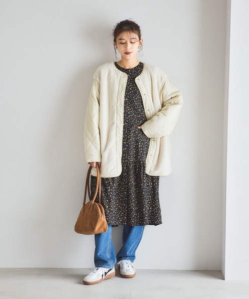 studio CLIP（スタディオクリップ）の「リバーシブルキルトブルゾン（ブルゾン・レディース・スモーク/モカ/オフホワイト/カーキ・FREE）」の9枚目の写真