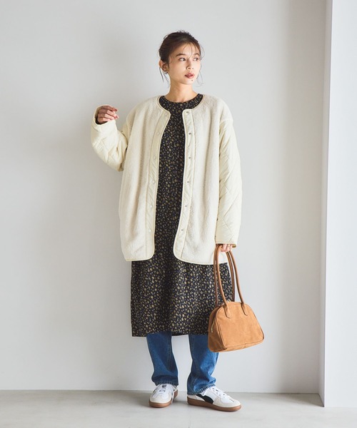 studio CLIP（スタディオクリップ）の「リバーシブルキルトブルゾン（ブルゾン・レディース・スモーク/モカ/オフホワイト/カーキ・FREE）」の11枚目の写真