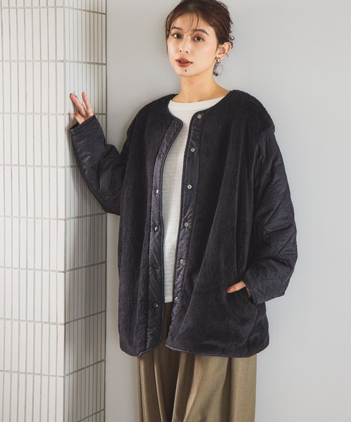 studio CLIP（スタディオクリップ）の「リバーシブルキルトブルゾン（ブルゾン・レディース・スモーク/モカ/オフホワイト/カーキ・FREE）」の13枚目の写真