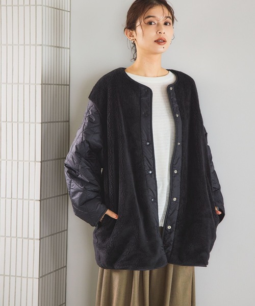 studio CLIP（スタディオクリップ）の「リバーシブルキルトブルゾン（ブルゾン・レディース・スモーク/モカ/オフホワイト/カーキ・FREE）」の14枚目の写真