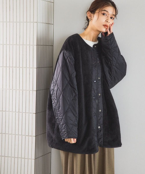 studio CLIP（スタディオクリップ）の「リバーシブルキルトブルゾン（ブルゾン・レディース・スモーク/モカ/オフホワイト/カーキ・FREE）」の15枚目の写真