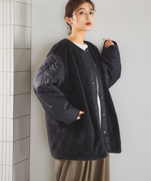 studio CLIP（スタディオクリップ）の「リバーシブルキルトブルゾン（ブルゾン・レディース・スモーク/モカ/オフホワイト/カーキ・FREE）」の16枚目の写真