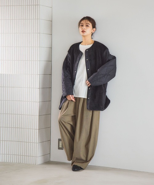 studio CLIP（スタディオクリップ）の「リバーシブルキルトブルゾン（ブルゾン・レディース・スモーク/モカ/オフホワイト/カーキ・FREE）」の19枚目の写真
