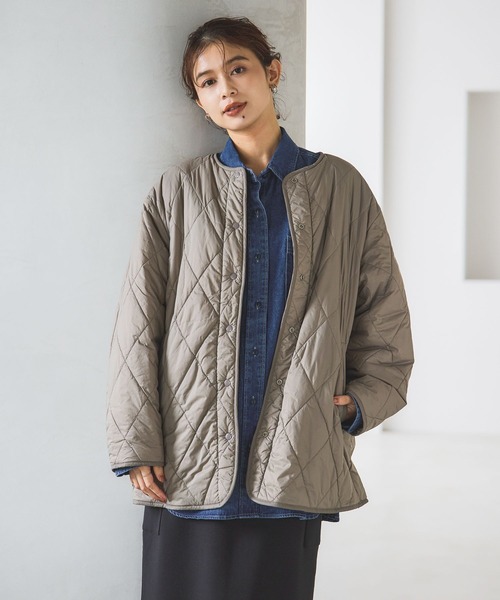 studio CLIP（スタディオクリップ）の「リバーシブルキルトブルゾン（ブルゾン・レディース・スモーク/モカ/オフホワイト/カーキ・FREE）」の21枚目の写真