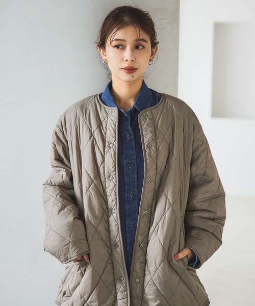 セール】リバーシブルキルトブルゾン（ブルゾン）｜studio CLIP
