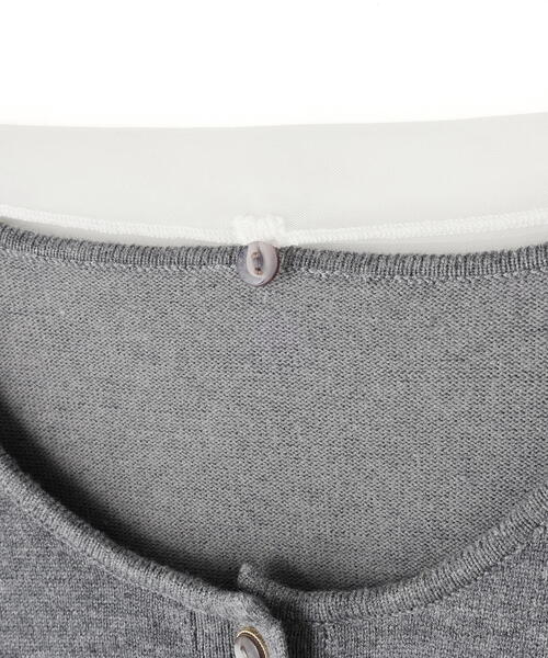 PROPORTION BODY DRESSING(プロポーションボディドレッシング)の「<E>ボウタイ付きニット / 1215275100(ニット/セーター・レディース・グレー系その他/ホワイト系その他・FREE)」の3枚目の写真