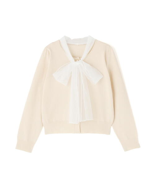 PROPORTION BODY DRESSING(プロポーションボディドレッシング)の「<E>ボウタイ付きニット / 1215275100(ニット/セーター・レディース・グレー系その他/ホワイト系その他・FREE)」の5枚目の写真