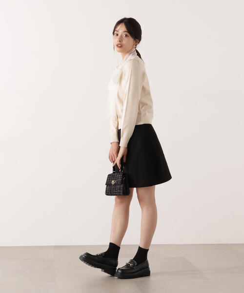 PROPORTION BODY DRESSING(プロポーションボディドレッシング)の「<E>ボウタイ付きニット / 1215275100(ニット/セーター・レディース・グレー系その他/ホワイト系その他・FREE)」の15枚目の写真