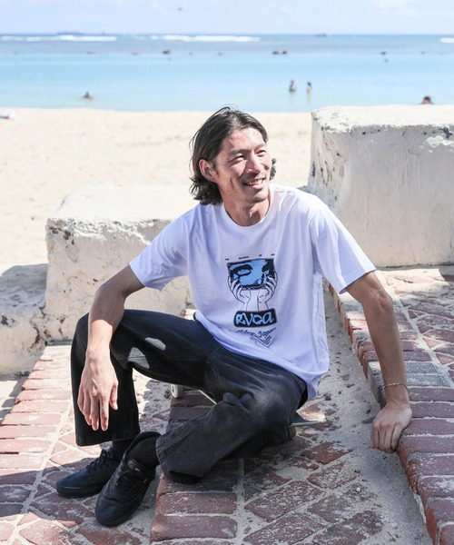 RVCA（ルーカ）の「RVCA メンズ RVCA SKATE TOKYO 2025 ST Tシャツ 【2025年秋冬モデル】 @autumn/ルーカ半袖Tシャツ（Tシャツ/カットソー・メンズ・ホワイト・SMALL/MEDIUM/LARGE/X-LARGE）」の4枚目の写真