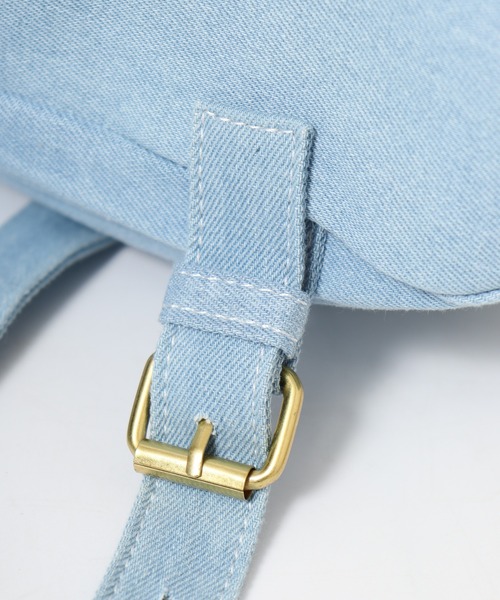 crossi(クロッシー)の「Crossi フラップ付ポケットデザイン デニムリュック(バックパック/リュック・レディース・ネイビー/ブルー・FREE)」の13枚目の写真