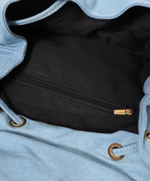 crossi(クロッシー)の「Crossi フラップ付ポケットデザイン デニムリュック(バックパック/リュック・レディース・ネイビー/ブルー・FREE)」の17枚目の写真